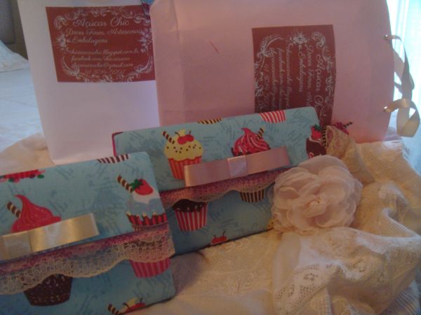Carteira  Romântica Cup Cake